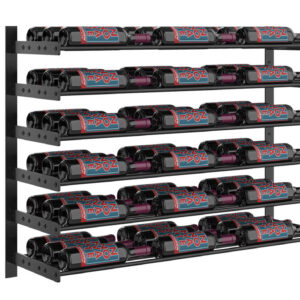 Evolution Wine Wall Large Triple Black 54 flessen
