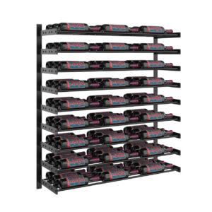 Evolution Wine Wall Extra Large Triple Black 81 flessen