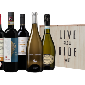 Live Slow Ride Fast Wijnkist