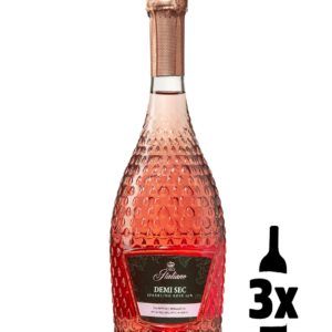 3 flessen Oro Italiano Demi Sec Sparkling Zero Rosé Alcoholvrij Probeerpakket