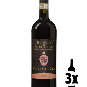 3 flessen Molino della Suga Brunello di Montalcino Probeerpakket
