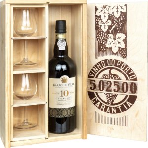 Barão de Vilar 10 Years Old Port met 2 portglazen